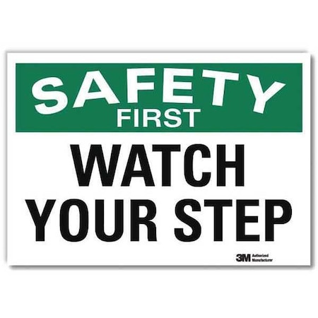 Safety Decal, 7 in H, 10 in W, Reflective Sheeting, Vertical Rectangle, English, U7-1264-RD_10X7 MPN:U7-1264-RD_10X7