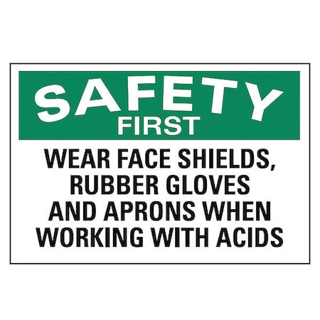 Plastic Safety Sign, 14