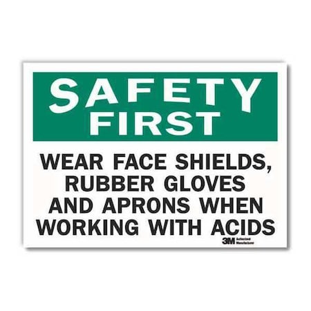 Safety Sign, 5 in H, 7 in Width, Reflective Sheeting, Horizontal Rectangle, English, U7-1271-RD_7X5 MPN:U7-1271-RD_7X5