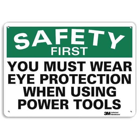 Plastic Safety Sign, 10