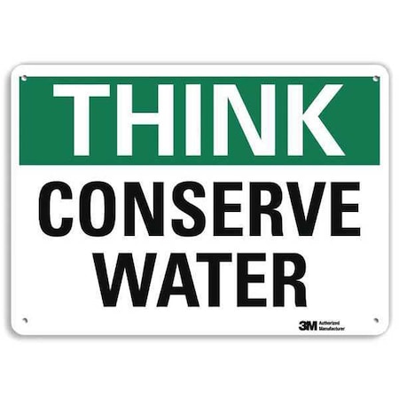 Safety Sign, 7 in H, 10 in W, Plastic, Vertical Rectangle, English, U7-1290-NP_10X7 MPN:U7-1290-NP_10X7
