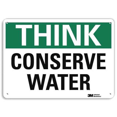 Safety Sign, 10 in H, 14 in W, Plastic, English, U7-1290-NP_14X10 MPN:U7-1290-NP_14X10