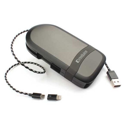 Portable Power Charger USB, Reeljuice 3X MPN:LTRJ-0003-USB-BK