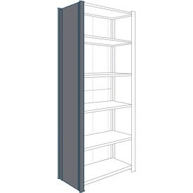 Lyon® 8000 Closed Steel Shelving T-Post Upright Assembly Dove Gray DD8500