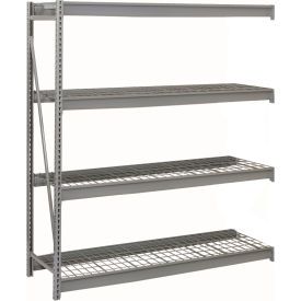 Lyon® 4 Level Heavy Duty Bulk Storage Rack Wire Deck Add On 72