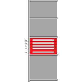 Lyon® 2000 Add-On Beaded Post Drawers in Shelving 36