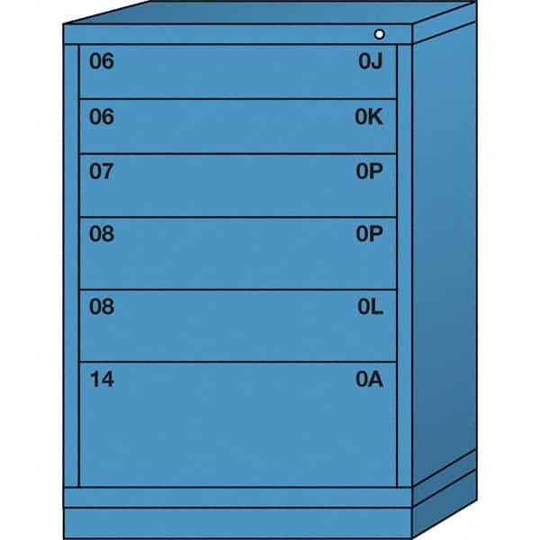 Standard Counter - Multiple Drawer Access Steel Storage Cabinet: 30