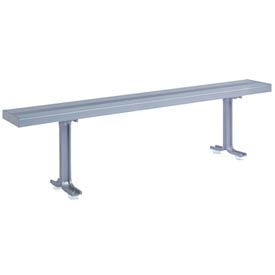 Lyon Locker Bench Aluminum Top & Pedestals NF5825 - 96