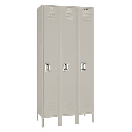 Wardrobe Locker, 36 in W, 12 in D, 66 in H, (1) Tier, (3) Wide MPN:7GC50023