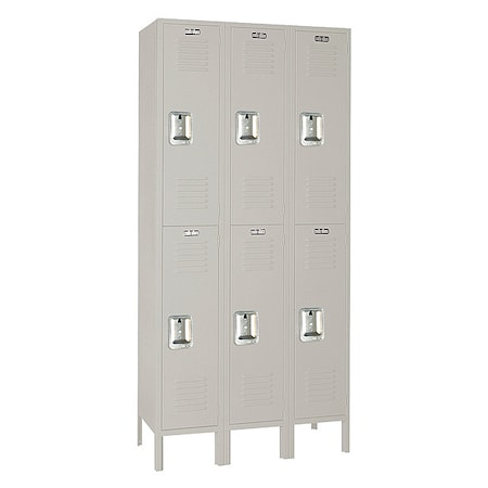 Wardrobe Locker, 36 in W, 15 in D, 78 in H, (2) Tier, (3) Wide MPN:7GC52123I