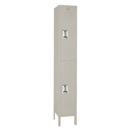 Wardrobe Locker, 15 in W, 15 in D, 78 in H, (1) Wide, (2) Tier MPN:7GC5252ISU