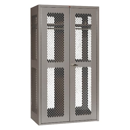 TA50 Gear Locker, (1) Tier, (1) Wide, Steel, Gray, Powder Coated Finish, 42 in W, 24 in D, 78 in H MPN:DD1100TA50
