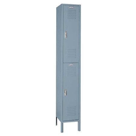 Wardrobe Locker, 12 in W, 12 in D, 78 in H, (1) Wide, (2) Tier, Dove Gray MPN:DD5202ISU