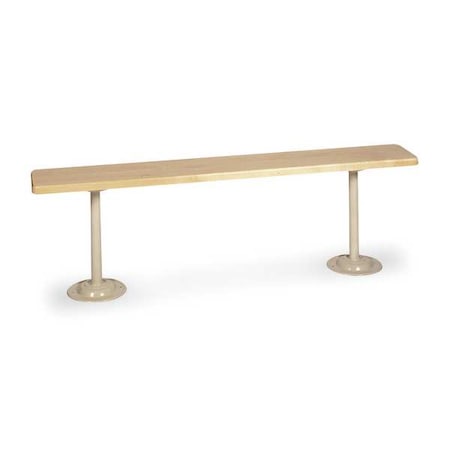 Locker Room Bench, 5ft Wide, Gray MPN:DD5795