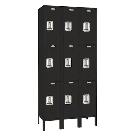 Wardrobe Locker, 45 in W, 15 in D, 78 in H, (2) Tier, (3) Wide MPN:KKC52523I