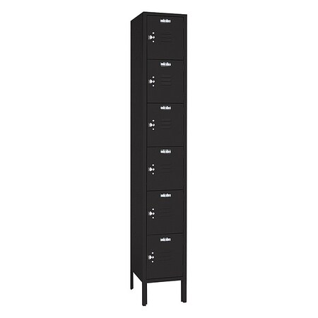 Wardrobe Locker, 12 in W, 18 in D, 78 in H, (1) Wide, (6) Tier MPN:KKC5362SU