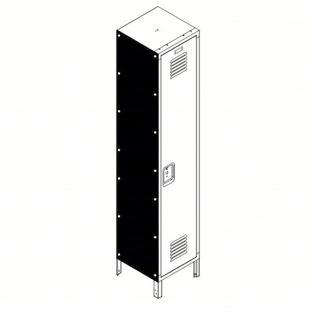 Locker Painted Side Panel MPN:KKLECPSF72P12-1