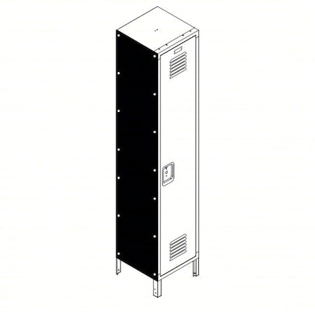 Locker Painted Side Panel MPN:KKLECPSF72P15-1