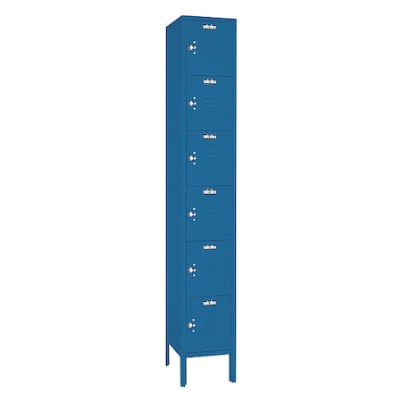 Wardrobe Locker, 12 in W, 18 in D, 78 in H, (1) Wide, (6) Tier MPN:X6C5362SU