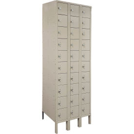 Lyon® 10 Tier 30 Door Cell Phone Locker w/ Hasp Lock 27