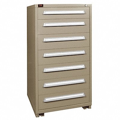 Mod Drawer Cab 59-1/4 H 7 Drawer Putty MPN:PPS6830301015IL