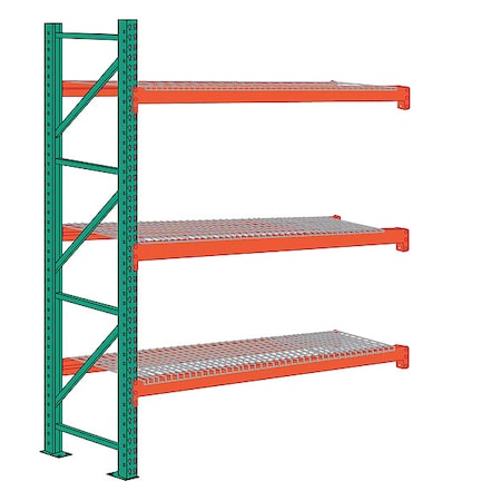 Teardrop, 12 ft H, 10 ft W, 48 in D, Orange/Green MPN:97AWD120048144