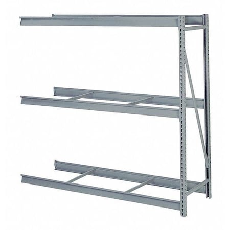 Add-On Bulk Storage Rack, 24 in D, 48 in W, 3 Shelves, Dove Gray MPN:DD67111
