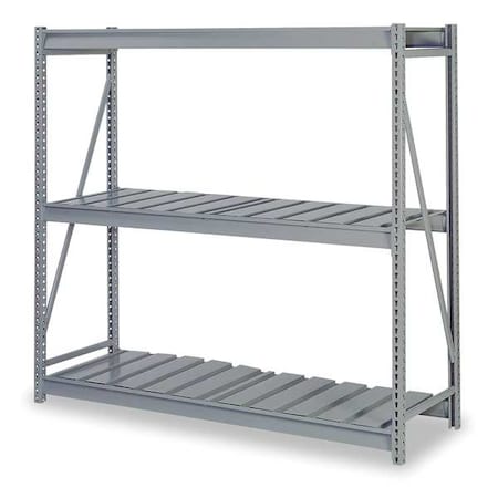 Starter Bulk Storage Rack, 24 in D, 48 in W, 3 Shelves, Dove Gray MPN:DD67111SR