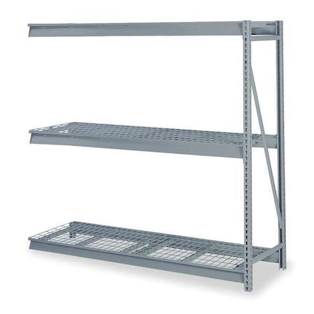 Add-On Bulk Storage Rack, 36 in D, 48 in W, 3 Shelves, Dove Gray MPN:DD67113GW