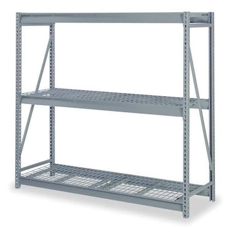 Starter Bulk Storage Rack, 48 in D, 48 in W, 3 Shelves, Dove Gray MPN:DD67115GSW