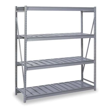 Starter Bulk Storage Rack, 24 in D, 48 in W, 4 Shelves, Dove Gray MPN:DD67131SR