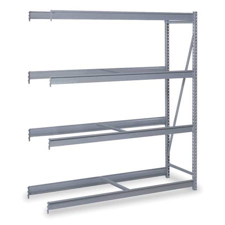 Add-On Bulk Storage Rack, 24 in D, 48 in W, 4 Shelves, Dove Gray MPN:DD67141