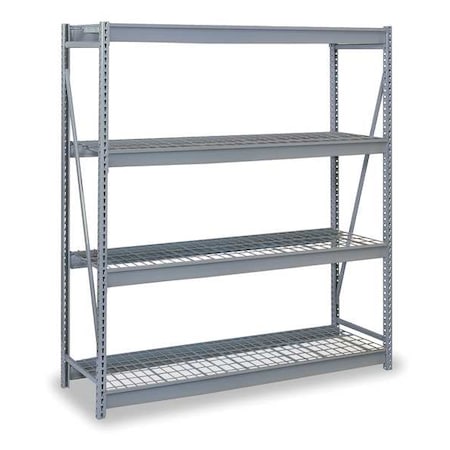 Starter Bulk Storage Rack, 24 in D, 48 in W, 4 Shelves, Dove Gray MPN:DD67141GSW