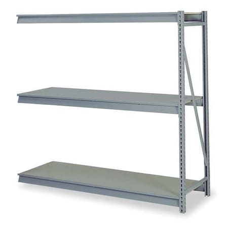 Add-On Bulk Storage Rack, 48 in D, 60 in W, 3 Shelves, Dove Gray MPN:DD67215P