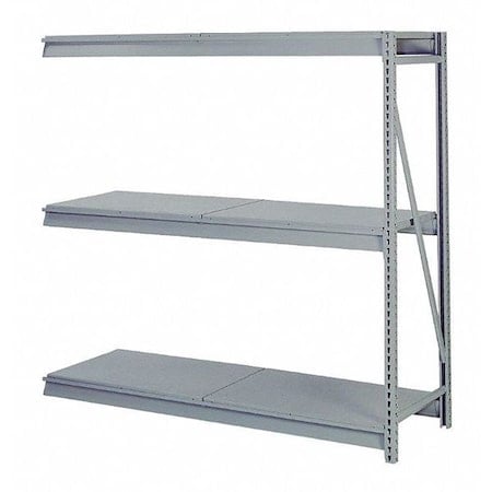 Add-On Bulk Storage Rack, 36 in D, 60 in W, 3 Shelves, Dove Gray MPN:DD67223D