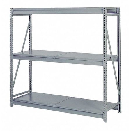 Starter Bulk Storage Rack, 36 in D, 60 in W, 3 Shelves, Dove Gray MPN:DD67223SD