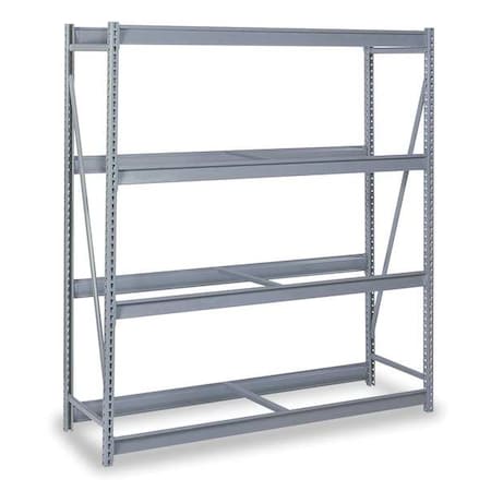 Starter Bulk Storage Rack, 24 in D, 60 in W, 4 Shelves, Dove Gray MPN:DD67231S