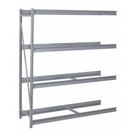 Add-On Bulk Storage Rack, 48 in D, 60 in W, 4 Shelves, Dove Gray MPN:DD67235