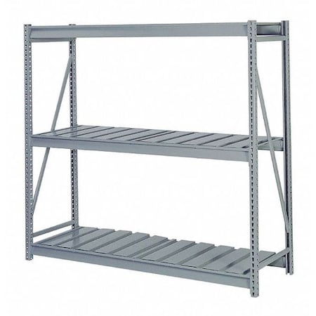 Starter Bulk Storage Rack, 36 in D, 72 in W, 3 Shelves, Dove Gray MPN:DD67313SR