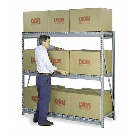 Starter Bulk Storage Rack, 36 in D, 72 in W, 3 Shelves, Dove Gray MPN:DD67313SW