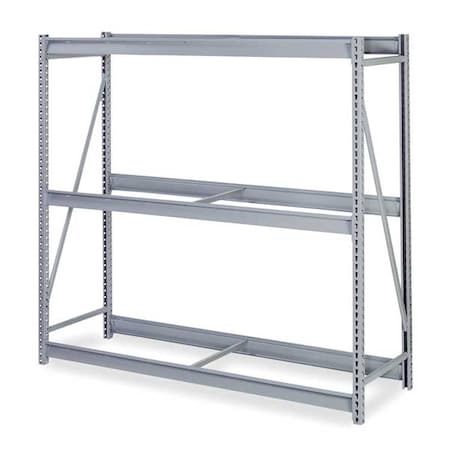 Starter Bulk Storage Rack, 24 in D, 72 in W, 3 Shelves, Dove Gray MPN:DD67321S