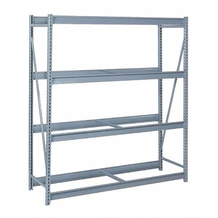Starter Bulk Storage Rack, 24 in D, 72 in W, 4 Shelves, Dove Gray MPN:DD67331S