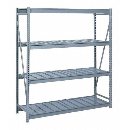 Starter Bulk Storage Rack, 48 in D, 72 in W, 4 Shelves, Dove Gray MPN:DD67335SR