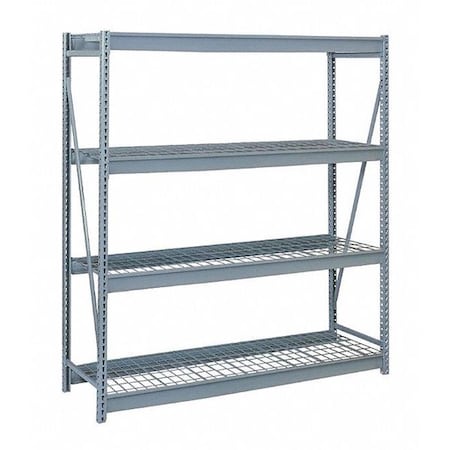 Starter Bulk Storage Rack, 48 in D, 72 in W, 4 Shelves, Dove Gray MPN:DD67335SW
