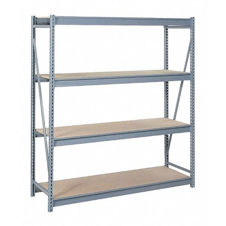 Starter Bulk Storage Rack, 36 in D, 96 in W, 4 Shelves, Dove Gray MPN:DD67533SP