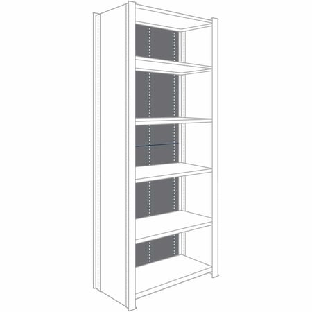 Shelving Back Panel, Steel, 36