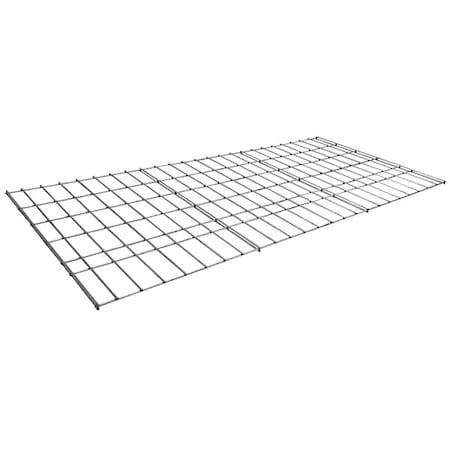 Flat Wire Decking, Wire, 48 in W, 24 in D, Gray MPN:GV4824FW6