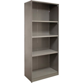 Lyon® 2000 5 Shelf Closed Steel Shelving Beaded Post 36