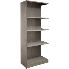 Lyon® 2000 5 Shelf Closed Steel Shelving Beaded Post 36