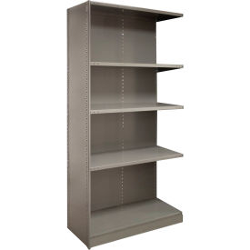 Lyon® 2000 5 Shelf Closed Steel Shelving Beaded Post 48